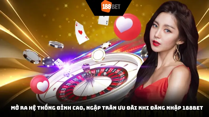Mở ra hệ thống đỉnh cao, ngập tràn ưu đãi khi đăng nhập 188BET